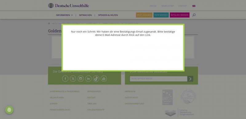 Bestätigungs- Email