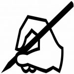 Schreibende Hand